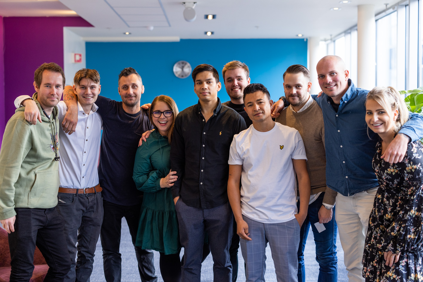 Fornøyde Upheads ansatte